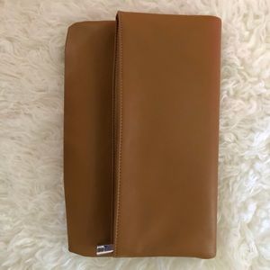 Brown/camel/ tan clutch